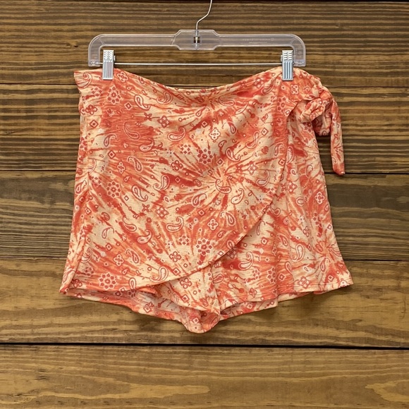 Cato Tie Dye Skort Flame Scarlet - Picture 5 of 10